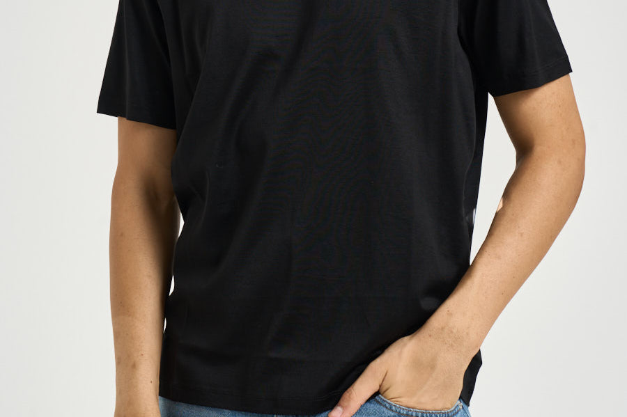 T-shirt uomo con logo nera EM004592 AF13747UC001 EMPORIO ARMANI 