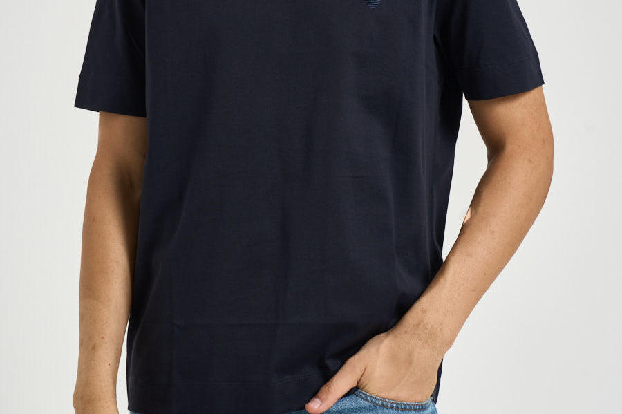 T-shirt uomo a girocollo blu EM006779 AF28078UB118 EMPORIO ARMANI 