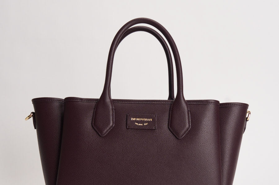 Borsa donna shopper in ecopelle bordeaux EW002329 AF17799M5185 EMPORIO ARMANI 