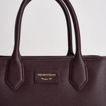 Borsa donna shopper in ecopelle bordeaux EW002329 AF17799M5185 EMPORIO ARMANI 