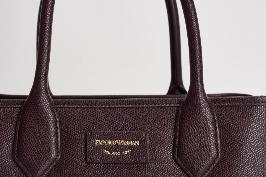 Borsa donna shopper in ecopelle bordeaux EW002329 AF17799M5185 EMPORIO ARMANI 