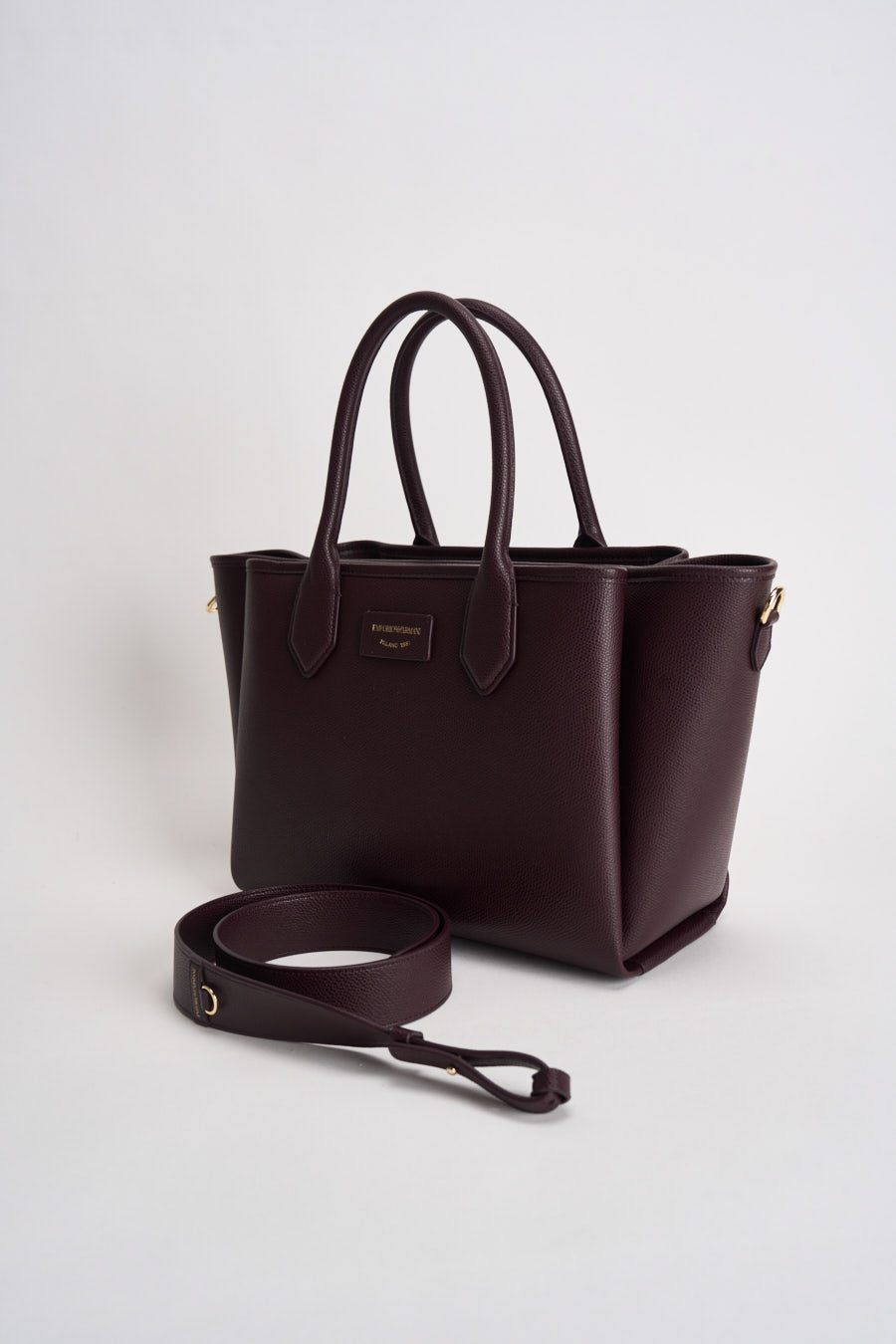 Borsa donna shopper in ecopelle bordeaux EW002329 AF17799M5185 EMPORIO ARMANI 