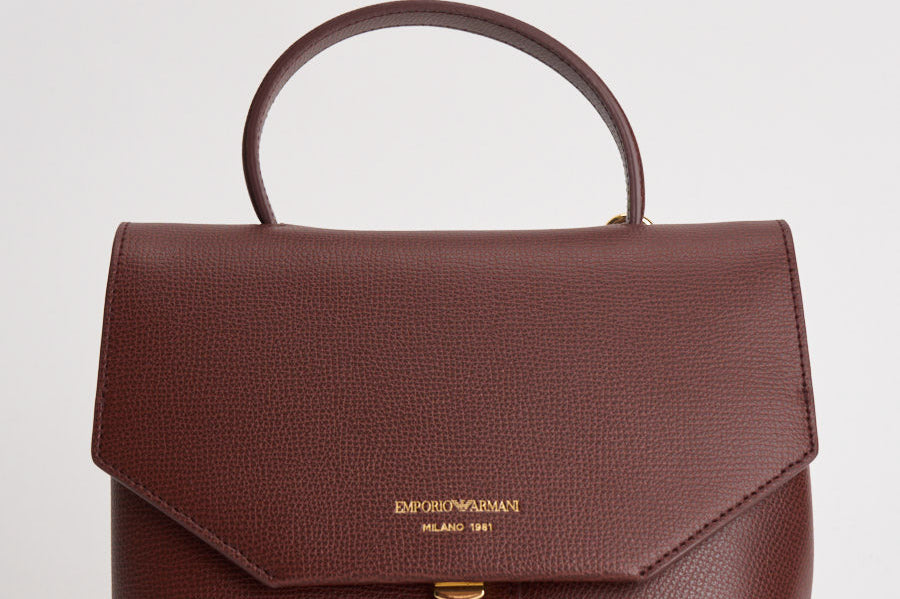 Borsa donna in pelle bordeaux EW005672 AF29459U6017 EMPORIO ARMANI 