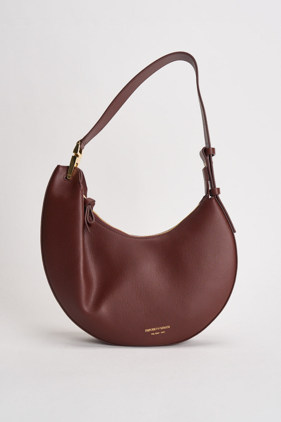 Borsa donna hobo in pelle bordeaux EW005754 AF29459U6017 EMPORIO ARMANI 