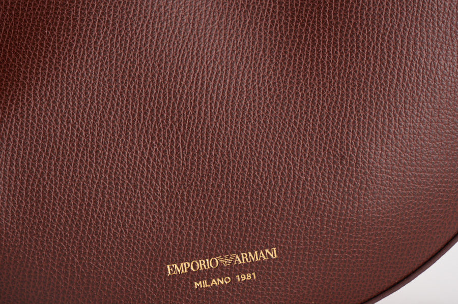 Borsa donna hobo in pelle bordeaux EW005754 AF29459U6017 EMPORIO ARMANI 