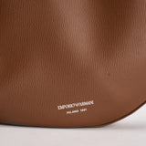 Borsa donna hobo in pelle cammello EW005754 AF29459U6124 EMPORIO ARMANI 