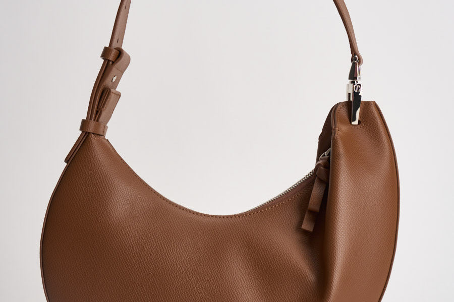 Borsa donna hobo in pelle cammello EW005754 AF29459U6124 EMPORIO ARMANI 
