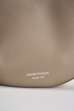 Borsa donna hobo in pelle beige EW005754 AF29459U6168 EMPORIO ARMANI 