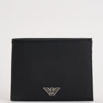 Portafoglio uomo in pelle con logo nero Y4R165 Y138E81072 EMPORIO ARMANI 
