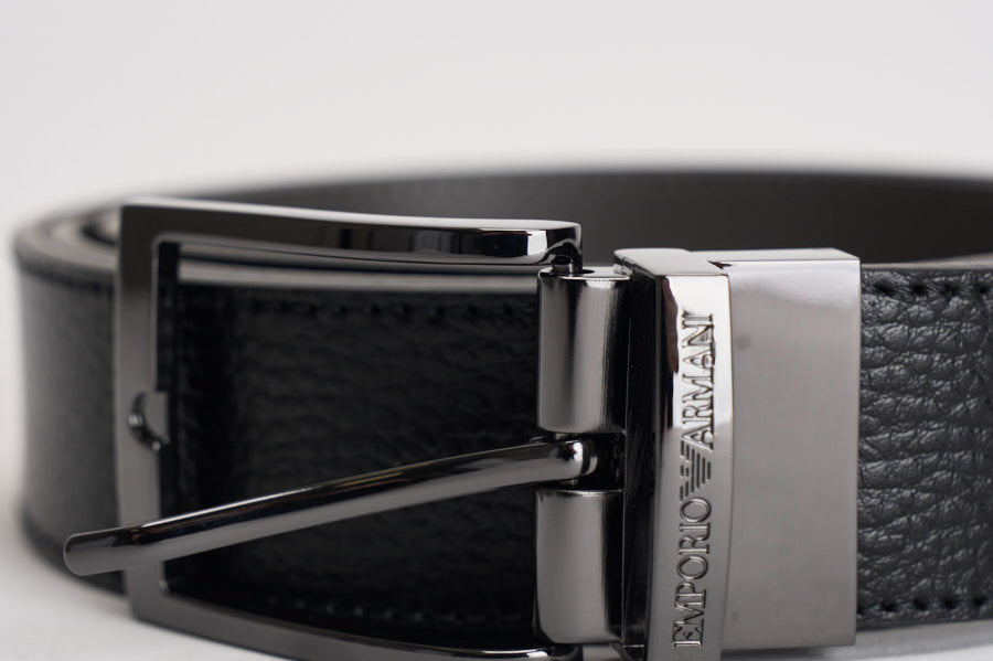 Cintura uomo in pelle nera Y4S195 YLO8J80740 EMPORIO ARMANI 