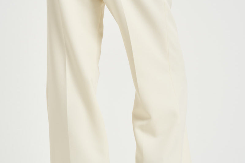 Pantaloni donna Cady gamba ampia panna 30804313 02 FEDERICA TOSI 