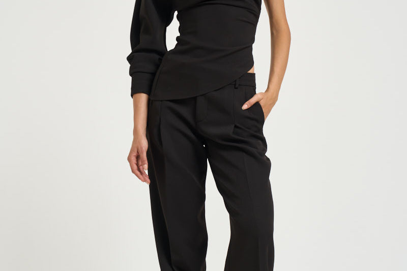 Blusa donna Cady monospalla nera 31102313 29 FEDERICA TOSI 