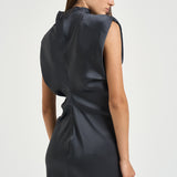 Abito donna mini smanicato grigio antracite 31211311 80 FEDERICA TOSI 
