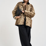 Giacca donna doppiopetto animalier 15303 GOLD FORTE FORTE 
