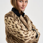 Giacca donna doppiopetto animalier 15303 GOLD FORTE FORTE 