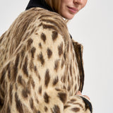 Giacca donna doppiopetto animalier 15303 GOLD FORTE FORTE 