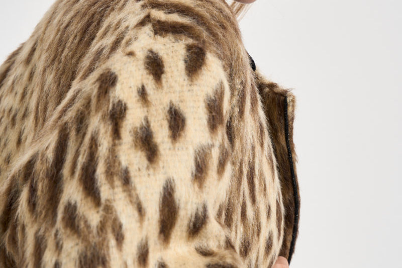 Giacca donna doppiopetto animalier 15303 GOLD FORTE FORTE 