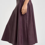 Gonna donna midi in ecopelle bordeaux 15312 BORDEAUX FORTE FORTE 