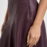 Gonna donna midi in ecopelle bordeaux 15312 BORDEAUX FORTE FORTE 