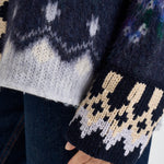 Cardigan donna The Hihlands garden con frange multicolor 15456 NIGHT FORTE FORTE 