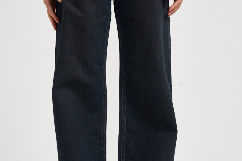 Jeans donna palazzo in denim blu scuro SELENE 20ZEFIRO GOD SAVE DENIM 