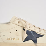 Sneakers uomo Super-star panna e blu navy GMF00101 F00416415430 GOLDEN GOOSE 