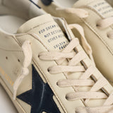 Sneakers uomo Super-star panna e blu navy GMF00101 F00416415430 GOLDEN GOOSE 