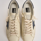 Sneakers uomo Super-star panna e blu navy GMF00101 F00416415430 GOLDEN GOOSE 