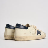 Sneakers uomo Super-star panna e blu navy GMF00101 F00416415430 GOLDEN GOOSE 