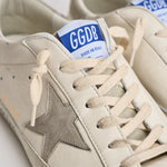 Sneakers uomo Super-Star bianca e grigia GMF00102 F00535911166 GOLDEN GOOSE 