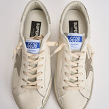 Sneakers uomo Super-Star bianca e grigia GMF00102 F00535911166 GOLDEN GOOSE 