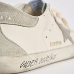 Sneakers uomo Super-Star bianca e grigia GMF00102 F00535911166 GOLDEN GOOSE 