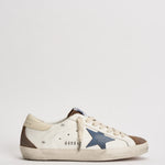 Sneakers uomo Super-star bianca e marrone GMF00102 F00869583401 GOLDEN GOOSE 