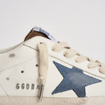 Sneakers uomo Super-star bianca e marrone GMF00102 F00869583401 GOLDEN GOOSE 