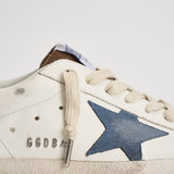 Sneakers uomo Super-star bianca e marrone GMF00102 F00869583401 GOLDEN GOOSE 