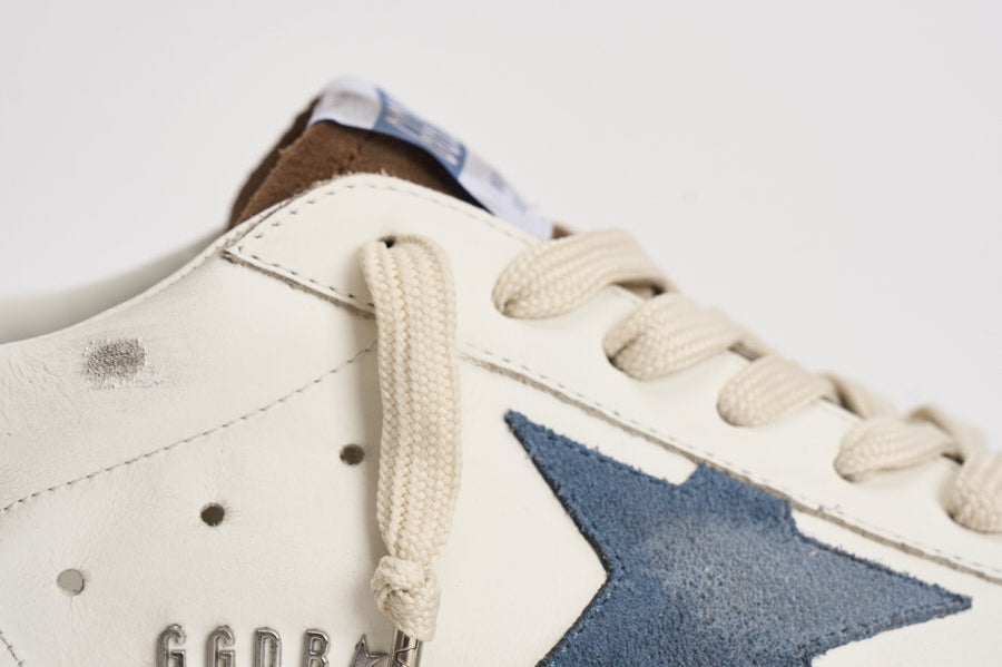 Sneakers uomo Super-star bianca e marrone GMF00102 F00869583401 GOLDEN GOOSE 