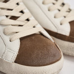 Sneakers uomo Super-star bianca e marrone GMF00102 F00869583401 GOLDEN GOOSE 