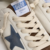 Sneakers uomo Super-star bianca e marrone GMF00102 F00869583401 GOLDEN GOOSE 