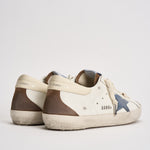 Sneakers uomo Super-star bianca e marrone GMF00102 F00869583401 GOLDEN GOOSE 