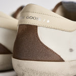 Sneakers uomo Super-star bianca e marrone GMF00102 F00869583401 GOLDEN GOOSE 