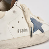 Sneakers uomo Super-star bianca e marrone GMF00102 F00869583401 GOLDEN GOOSE 