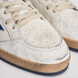 Sneakers uomo Ball Star bianco e blu elettrico GMF00117 F00219810327 GOLDEN GOOSE 