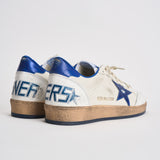 Sneakers uomo Ball Star bianco e blu elettrico GMF00117 F00219810327 GOLDEN GOOSE 