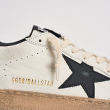 Sneakers uomo Ball Star bianca e nera GMF00117 F00377110283 GOLDEN GOOSE 