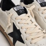 Sneakers uomo Ball Star bianca e nera GMF00117 F00377110283 GOLDEN GOOSE 