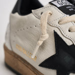 Sneakers uomo Ball Star bianca e nera GMF00117 F00377110283 GOLDEN GOOSE 