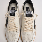 Sneakers uomo Ball Star bianca e nera GMF00117 F00377110283 GOLDEN GOOSE 