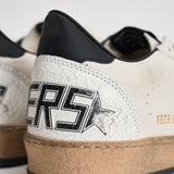 Sneakers uomo Ball Star bianca e nera GMF00117 F00377110283 GOLDEN GOOSE 