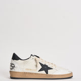 Sneakers uomo Ball Star bianca e nera GMF00117 F00377110283 GOLDEN GOOSE 