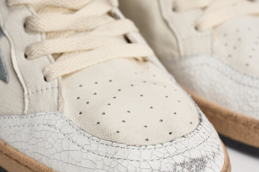 Sneakers uomo Ball Star bianca GMF00117 F00677712155 GOLDEN GOOSE 